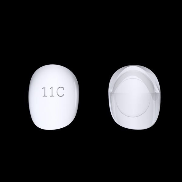 Tiptonic Finger Pick 11C - top and bottom view